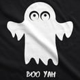 thumbnail image 2 of Womens Boo Yah Funny Spooky Cute Halloween Fall Ghost T shirt Womens Graphic Tees, 2 of 9