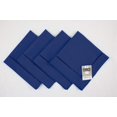 thumbnail image 4 of Fennco Styles Classic Solid Color Hemstitched Border 18 x 18 Inch Cloth Napkins for Dining Table, Dinner Parties, Wedding, Machine Washable, Classic Blue, Set of 4, 4 of 4