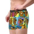 thumbnail image 2 of Lsque Scooby-Doo Pattern Men’s Total Support Pouch Boxer Briefs, X-Temp Cooling, Moisture-Wicking Underwear, Regular, Long-leg and Trunk-Small, 2 of 7