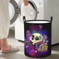 thumbnail image 4 of Goofa Mushrooms and Skull Printed Circular Hamper,Laundry Basket with Handles,Storage Baskets Foldable,Large Capacity Laundry Hamper-Medium, 4 of 8