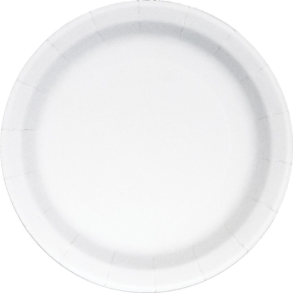 96/Case Bulk Pink Paper Dinner Plate, Foil