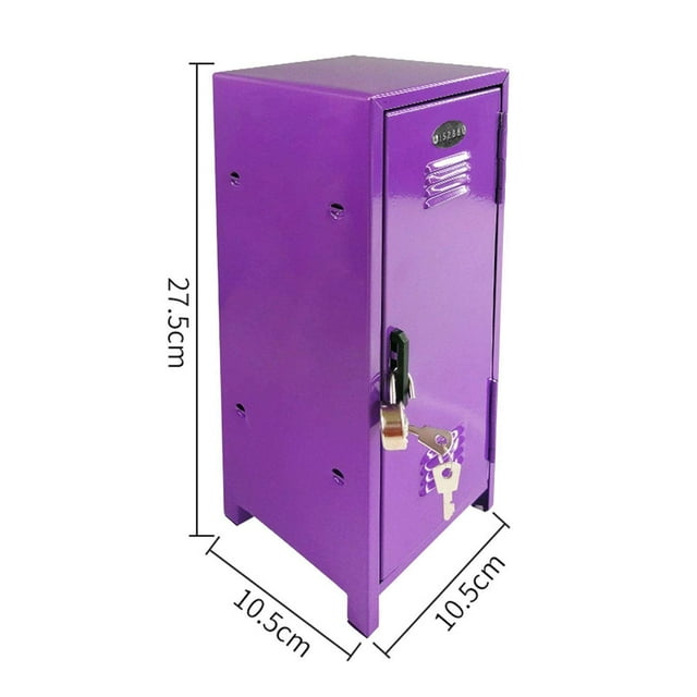 Small Makeup Storage Cabinet Vertical Cabinet Home Office File Cabinet for Cotton Pad Entryway Purple
