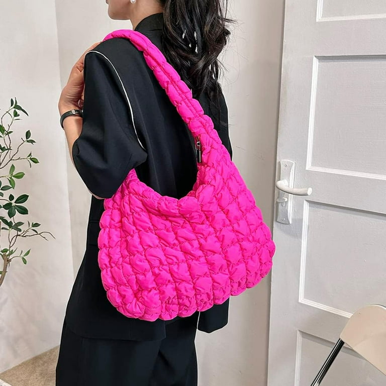 Quilted Tote Bag for Women Puffer Bag Quilted Bag Lightweight