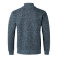 thumbnail image 4 of Mens Wool Knitted Sweaters with Zipper Mock Neck Long Sleeve Sweatshirts Pullover Stretchy Solid Color Casual Thermal Warm Fall Sweater Shirts, 4 of 8