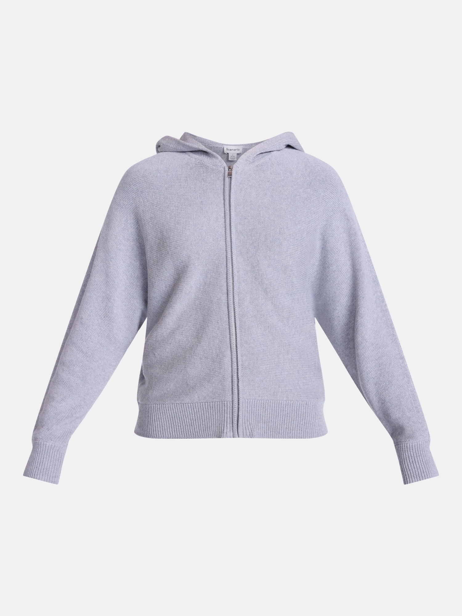 Scenario Women's and Women's Plus Full Zip Hoodie Sweater, Sizes XS-4X
