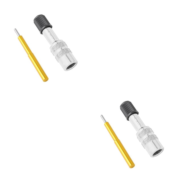 Adaptador de válvula de bicicleta Naiovety Aleación de aluminio antideslizante Plata 2piezas