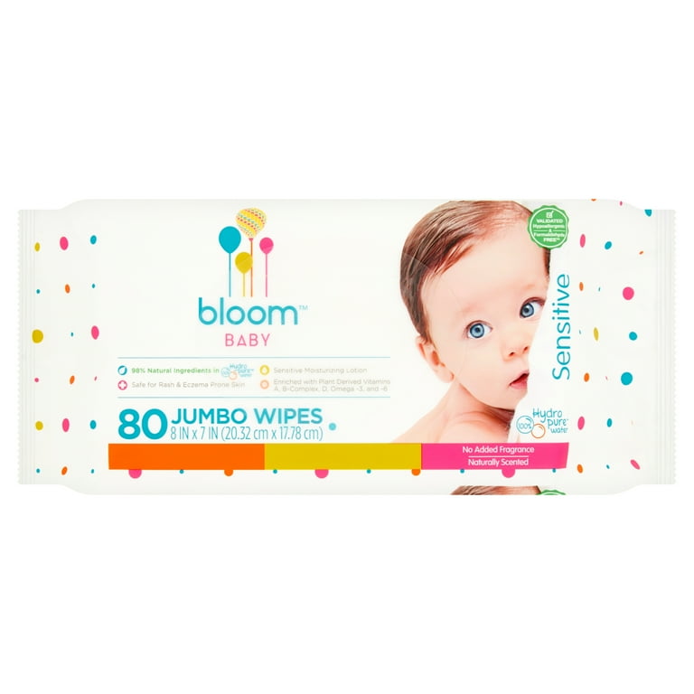 Bloom Baby Sensitive Jumbo Wipes 80 count Walmart