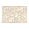 thumbnail image 1 of JJKBVCLO Fashion Hollowed Out Flower Bronzing Placemats Pvc Insulation Deformation Afternoon Tea Rectangular Placemats6pcs, 1 of 1