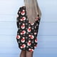thumbnail image 4 of Pntutb Moda para mujer Abrigo con estampado navideño Cárdigan de manga larga con bolsillo Blusa informal suelta tops Liquidación Pntutb Pntutb-2269, 4 of 6