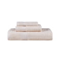 thumbnail image 5 of BNM Egyptian Cotton Solid 3 Piece Towel Set, Ivory, 5 of 6