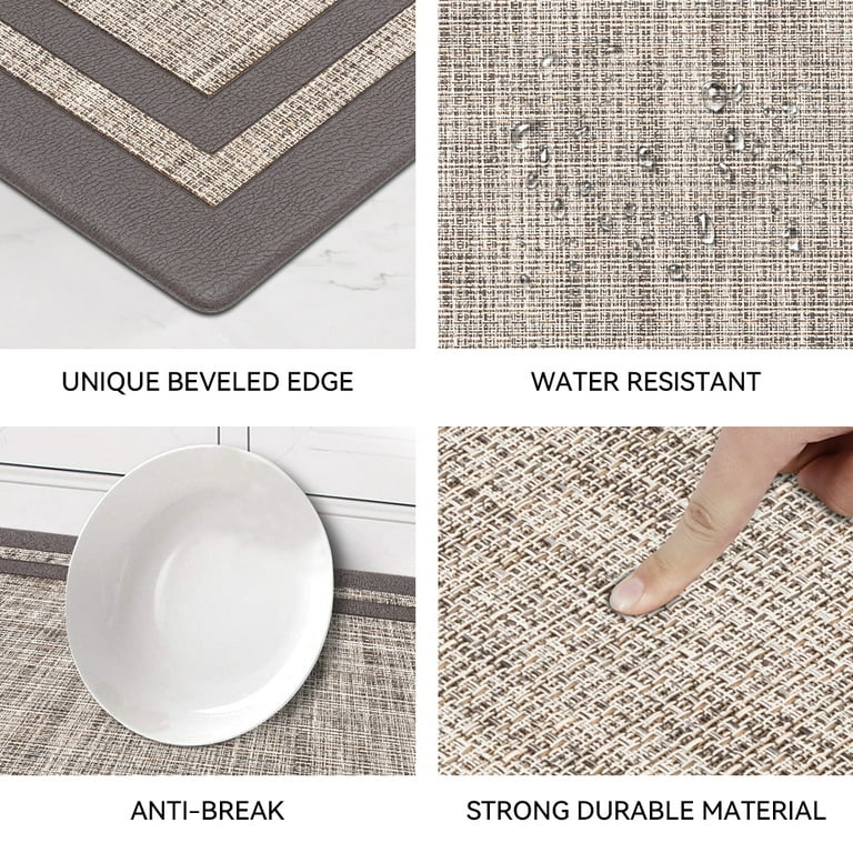 RAY STAR 20x39 Grey Non-slip Kitchen Mat Anti Fatigue Standing Mat,  Ergonomically Engineered, Waterproof Comfort Floor Mat 