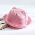 thumbnail image 6 of Yoyauz Kids Anti-UV Straw Sun Hat Cat Ear Summer Cap for Girl Boys Bucket Hat, 6 of 6