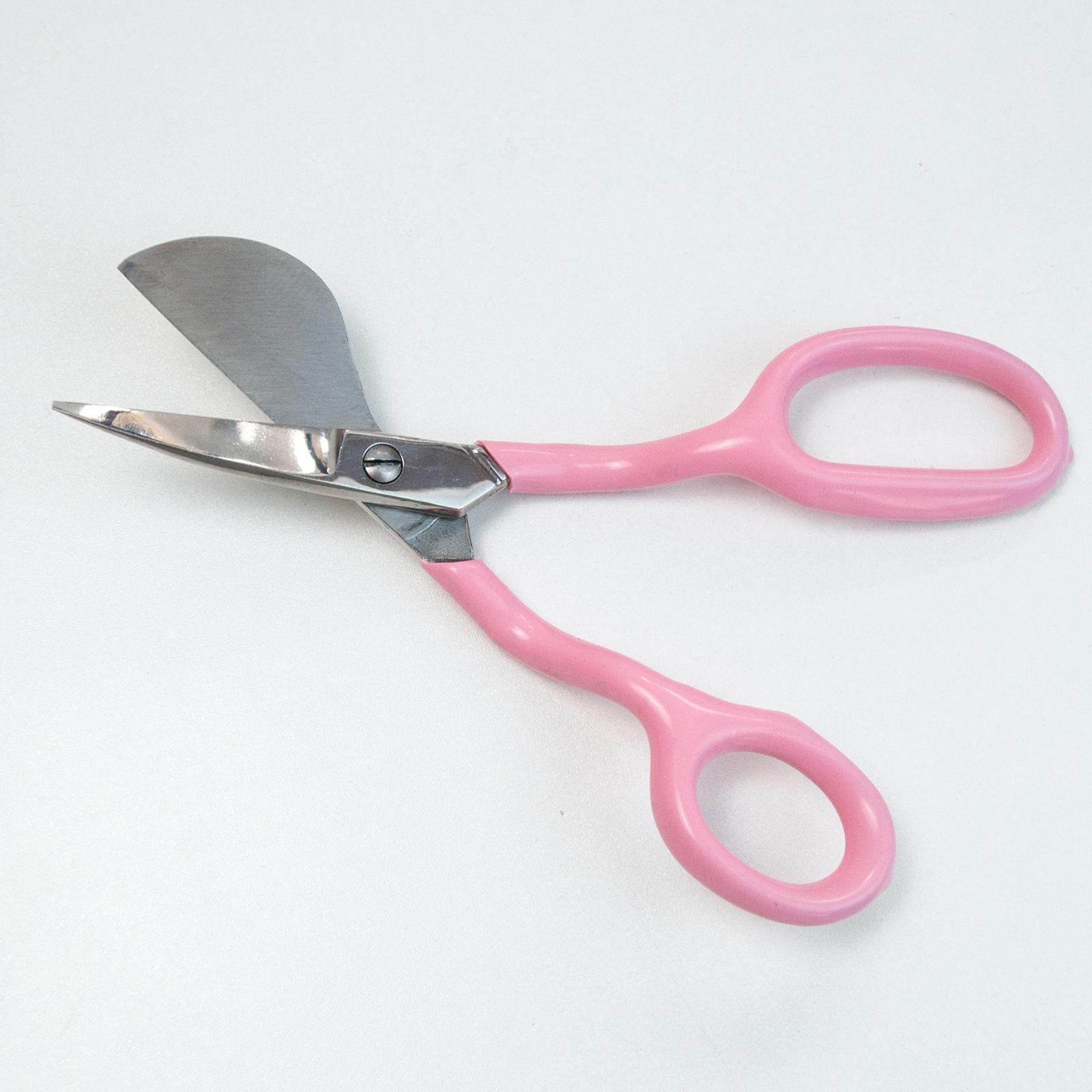 S SERENABLE 7 inch Duckbill Napping Shears Shears Steel Curved Heavy Duty Embroidery Scissors for Knitting Sewing Arts & Craft Handmade Stitching Sewing
