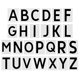 thumbnail image 1 of Letra A a Z Parches Termoadhesivos Calor Transferencia Letras 2 Pulgadas Negro Carta Bricolaje para Equipo Uniforme, Deportes Camiseta, Fútbol, Baloncesto, Béisbol Paquete de 52, 1 of 6