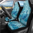thumbnail image 2 of KUIFORTI Blue Sea Turtle Car Seat Covers Easy Installation 14 Pack Automotive Front Seat & Bench Back Seat Cover Suitable for Cars, SUV and Trucks Breathable All-Season Protection, 2 of 7