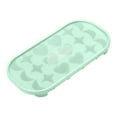 thumbnail image 4 of Bandeja de cubitos de hielo Wosthever Molde para hacer cocina con tapa Corazón Estrella Luna 5Conjunto Verde, 4 of 6
