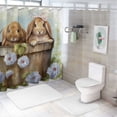 thumbnail image 6 of COMIO Cute Bunny Shower Curtain for Bathroom, Multiple Sizes White, 6 of 6