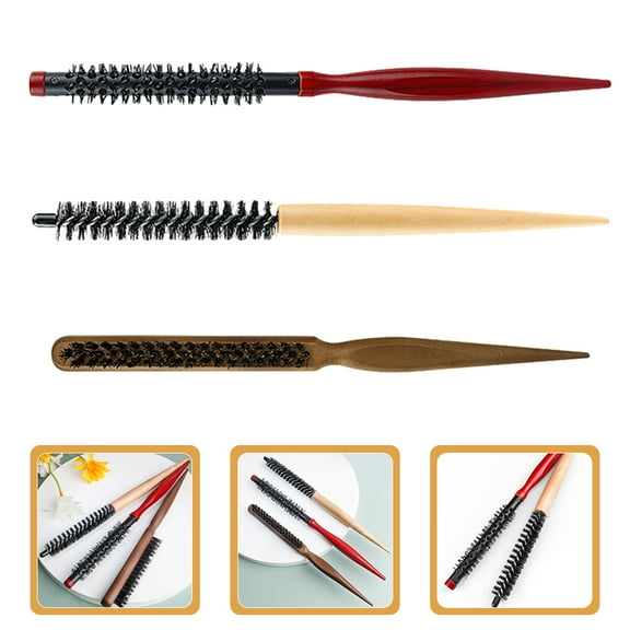 WHAMVOX 3 Pcs Wooden Comb Curl Brush for Curly Hair Miss Man