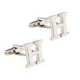 thumbnail image 1 of Gemelos de de Negocios con Letras Distintivas, Accesorios para Hombres - H Hugo  Carta para hombre CuffLinks, 1 of 9