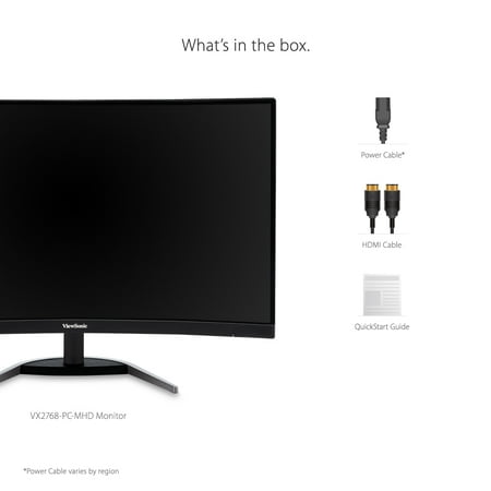 ViewSonic - 27 LCD Curved FHD Monitor (DisplayPort HDMI)
