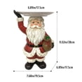 thumbnail image 3 of Estatua de Papá Noel de Navidad, escultura de resina, adorno de muñeco de Papá Noel, decoración del hogar de Navidad de Año Nuevo, 3 of 8
