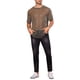 thumbnail image 2 of Camiseta de manga corta transparente con brillo para hombres, ropa de fiesta y club, camiseta de malla metálica brillante 2XL dorada, 2 of 5