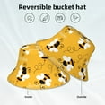thumbnail image 6 of Balery Cute Bee Butterfly Yelllow Sun Hats for Men Women Bucket Hat UPF 50+ Buckey Hat Boonie Hat Foldable UV Protection Hiking Beach Fishing Summer, 6 of 9