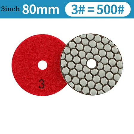 

1pc 3Inch Diamond Dry Polishing Pad For Granite Marble Grinding Sanding Disc