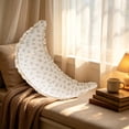 thumbnail image 5 of Btomtd Crescent Body Pillows for Side Sleepers, 31.5 Inch Long Bolster with Ruffled Edge, Leg Waist Support, Removable Cover, D, 5 of 6