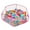Pink, variant on Jacone Portable Cute Grey Hexagon Children Ball Pit, Indoor and Outdoor Easy Folding Ball Play Pool Kids Toy Play Tent with Carry Tote, Balls Not Included