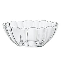 Masteelf 1 Pc Household Rice Bowl Lotus-shaped Soup Bowl Fruit Bowl (Transparent)