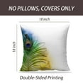 thumbnail image 2 of LALILO Throw Pillow Covers Beautiful Exotic Peacock Feather Cushion Cover 18" x 18", 1002 Pack, 2 of 6