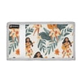 thumbnail image 2 of JIALIOU Nylon Trifold Card Wallet with ID Window Zipper Pocket for Men Women Teen Girl Play Guitar Tropical Leaf, 2 of 7