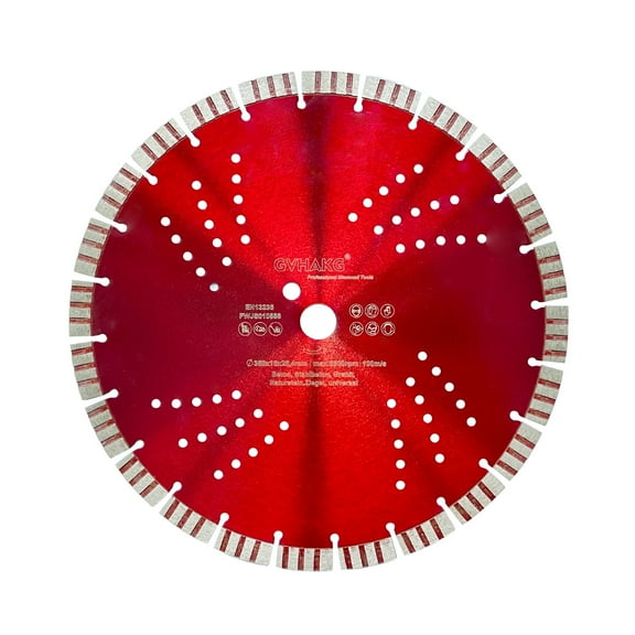 Diamond concrete Saw Blade 350 mm, turbo disc for concrete reinforced concrete stone  (350x25.4 mm)