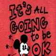 thumbnail image 3 of Disney - Mickey Mouse - It's All Going to be OK - Women's Short Sleeve Graphic T-Shirt, 3 of 5