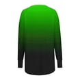 thumbnail image 4 of Kaemgyyd Tops for Women Trendy Gradient Long Sleeve Tunic Tee Casual Oversized Crew Neck Shirts with Thumb Holes, 4 of 5