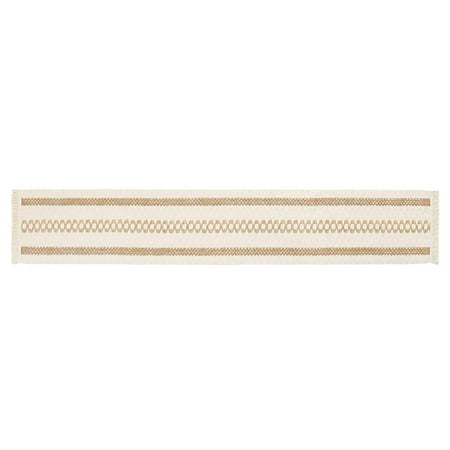 

Table Runner Splicing Cotton Table Runner Natural Burlap Table Runner with Tassels Bohemian Table Cover 30X180cm
