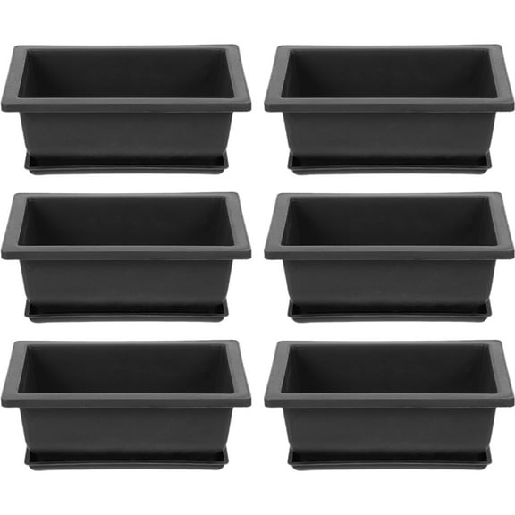 6 Sets Seedling Pots Flower Funny Plant for Plants Flowerpot Succulent Planter Office Potted Vase