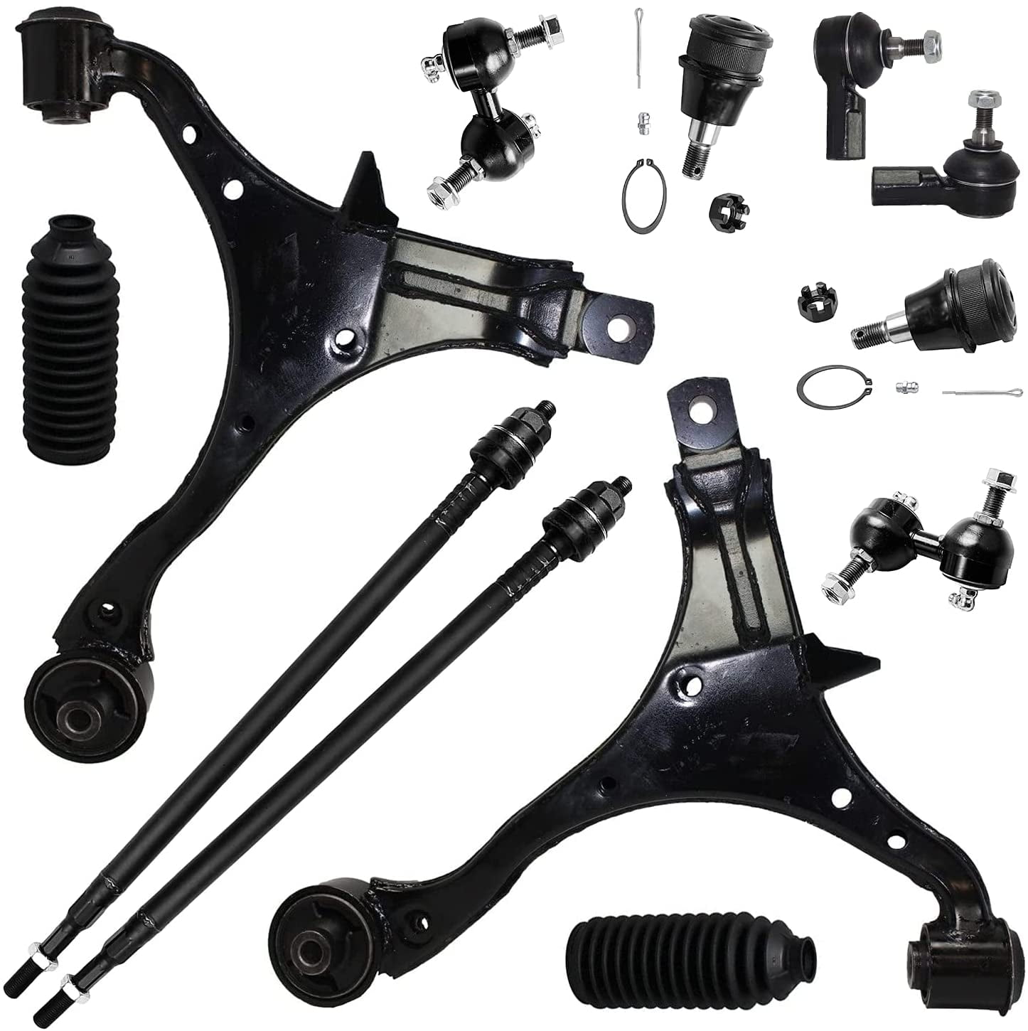 Detroit Axle Front Lower Control Arms Ball Joints Tie Rods Sway Bars