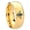 Gold Plated, variant on Bees Dome Gold Plated Tungsten Men Ring 10MM
