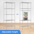 thumbnail image 2 of Dkelincs 5 Tier Wire Shelving Unit 24’’x14’’x60’’ Metal Wire Shelf Multifunctional Storage Racks Free Standing 150 Lbs Capacity of Each Layer for Kitchen,Living Room, (Chrome), 2 of 7