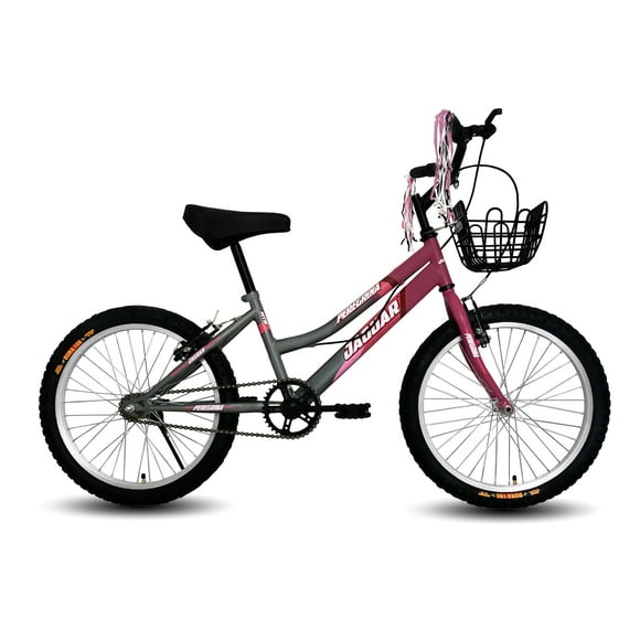 Bicicleta Infantil Jaguar Peregrina Niña Rodada 20 Fuxia/Gris