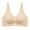 Beige, variant on ,Women's V Neck Supportive Bras No Underwire Seamless U Back Bra Push up Soft Everyday T Shirts Bralettes Beige L