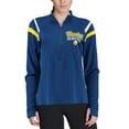 thumbnail image 4 of Women's 5th & Ocean by New Era Royal Golden State Warriors Pullover Half-Zip Thumb Holes Jacket, 4 of 4