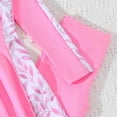 thumbnail image 5 of Cethrio Girls' Rash Guard Swimsuits, 2 Piece Quick-drying Long Sleeve Swim Shirts and Swim Bottoms Pink Size 6, 5 of 6