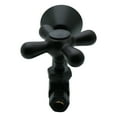 thumbnail image 6 of Westbrass Cross Handle Straight Valve with 5 inch Copper Sweat Extension Tube, Matte Black, 6 of 6