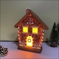 thumbnail image 5 of HYLLai LED Gingerbread House Resin Decor, Glowing Christmas Tabletop Centerpiece for Home and Holiday Parties, 5 of 9