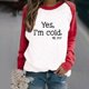 thumbnail image 2 of Moda mujer suelta cuello redondo casual manga larga impresa señoras sudadera tops Pompotops gfhjh17712, 2 of 5