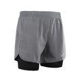thumbnail image 4 of Lixada Men's 2-in-1 Running Shorts Quick Drying Breathable Active Training Exercise Jogging Cycling Shorts with Longer Liner, 4 of 7