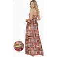 thumbnail image 2 of HAPPY BAY Women's Summer Boho A-Line Slit Maxi Beach Dress Smocked Top Evening Long Strapless Tube Dresses for Women L-XL Checks, Varicolor, 2 of 5